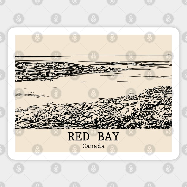 Red Bay - Canada Magnet by Lakeric